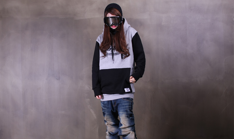 13/14 SUBPOINT Basic Styled Hoodie(Gray/Black) 